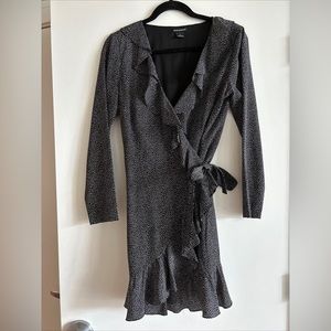 Club Monaco Polka Dot Wrap Dress